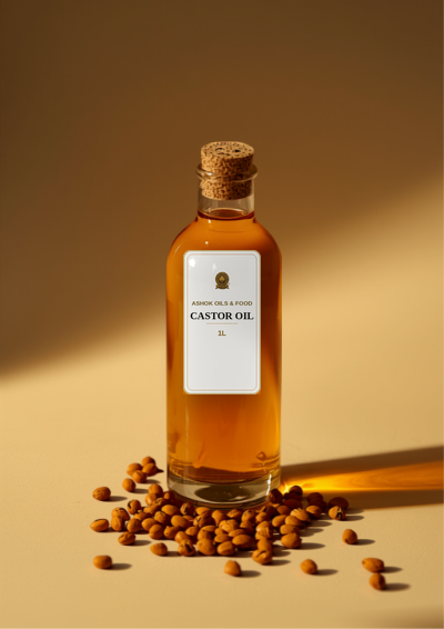 Castor Oil branded bottle